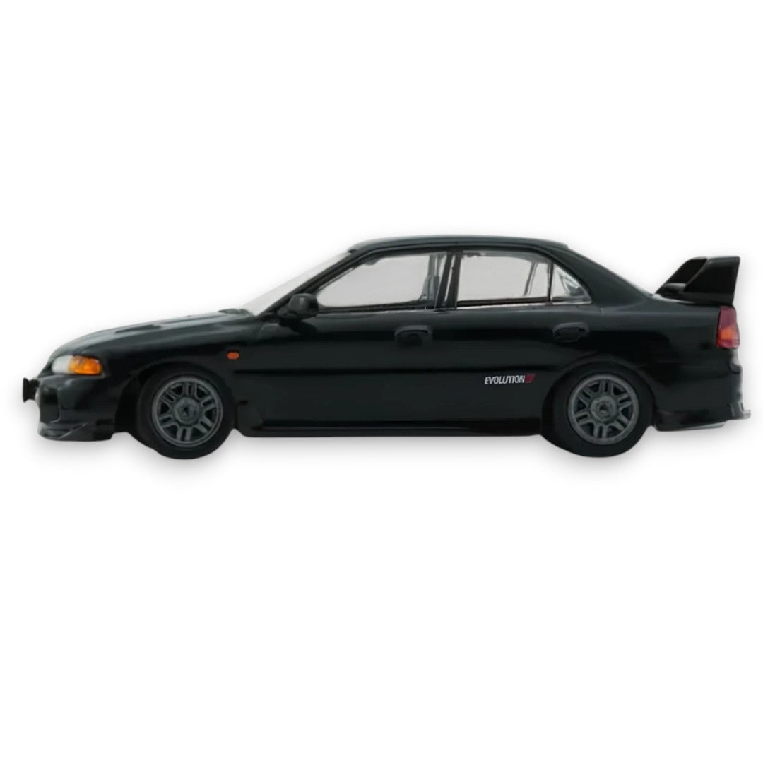 BM Creations Junior 1:64 Mitsubishi Lancer Evolution IV Diecast Model Car | Premium Collectible | Black