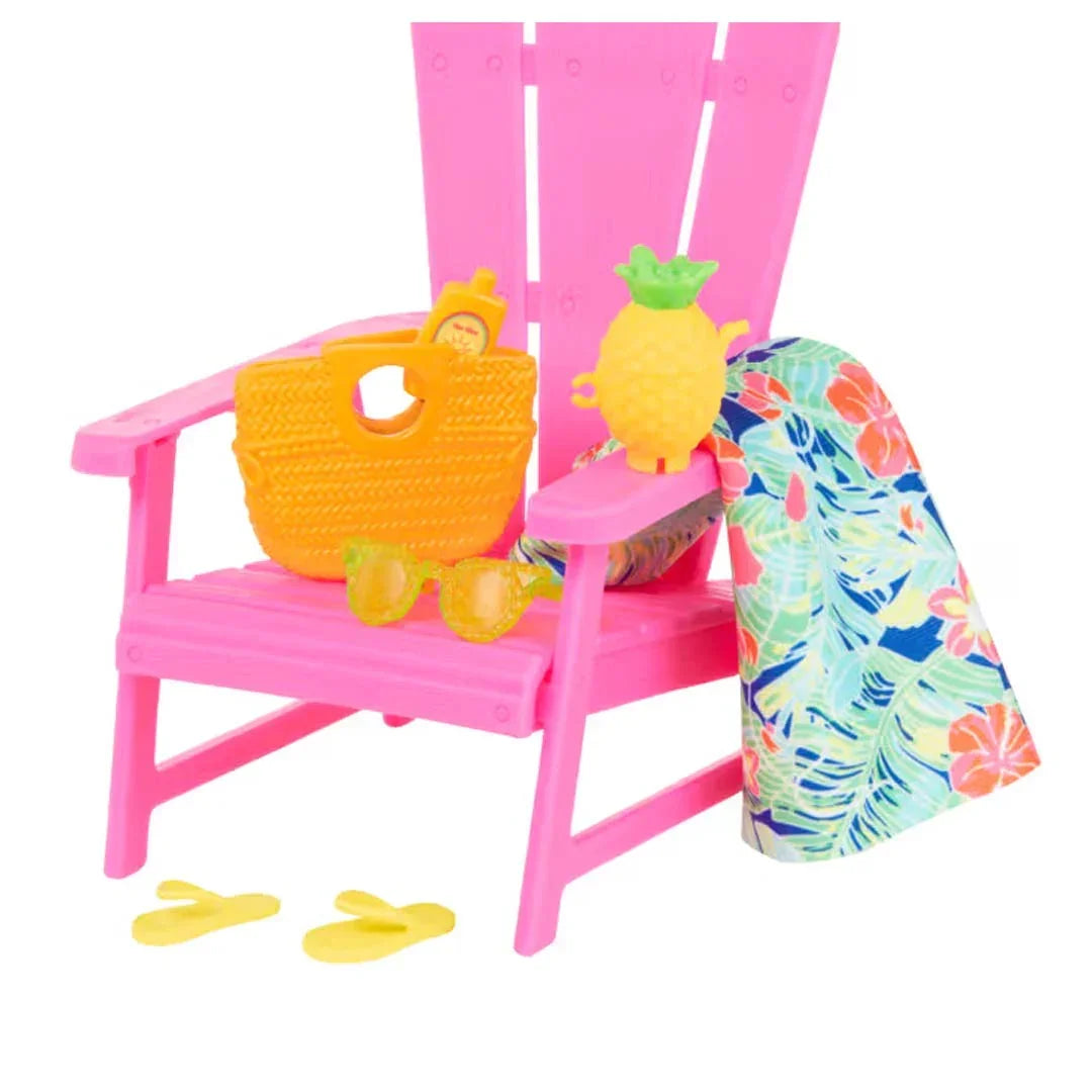 Barbie 12.7" Pink Passport Hawaii Brooklyn Doll Brown Hair/Brown Eyes Playset with Clothes & Travel Accessories - Jaiman Toys