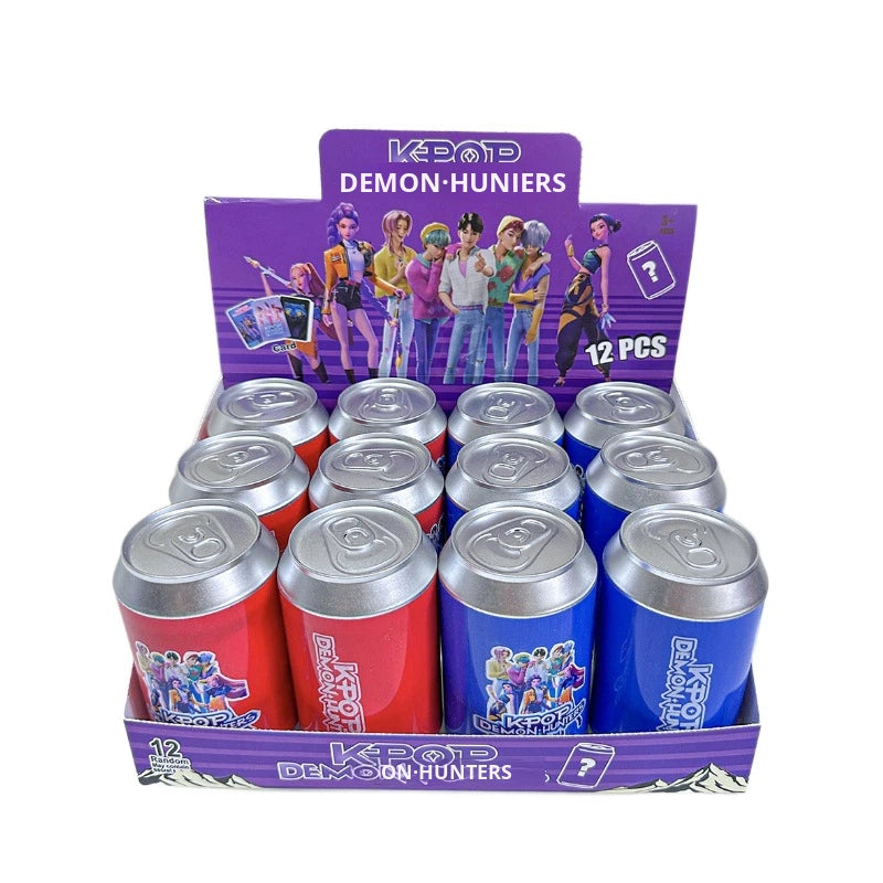 KPOP Demon Hunters Mystery Can Toy (1 Pc Random) – Surprise Collectible Figure with Cards for Kids & Fans
