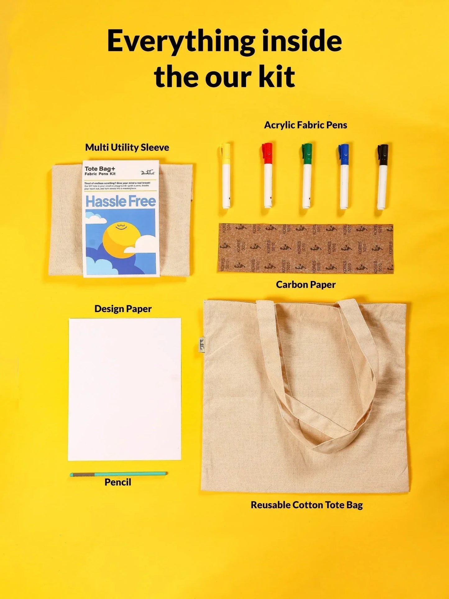Tote Bag - DIY Mandala kit by Dastkhat - Jaiman Toys