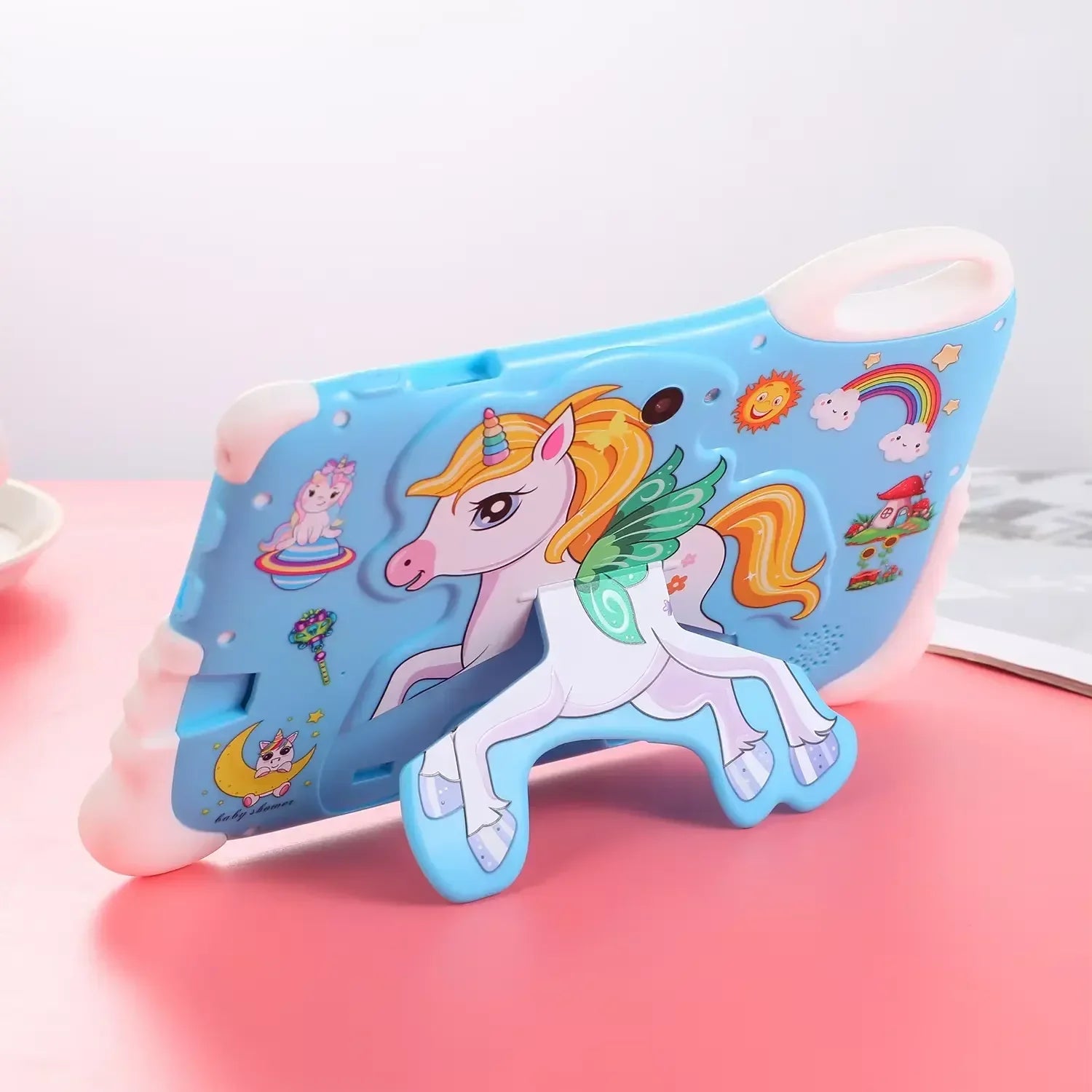 Kids Learning Tablet – 7" HD, 128GB, Dual Cameras, 4G/WiFi, Parental Lock, Fall-Proof Cover - Jaiman Toys