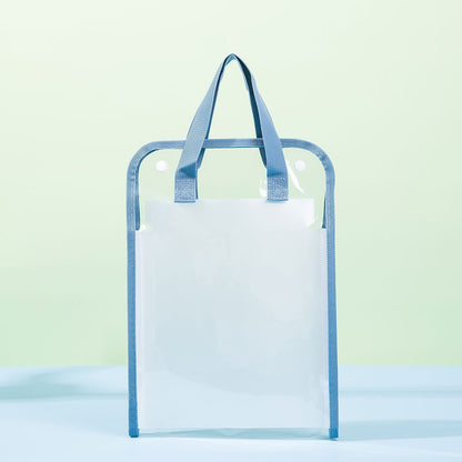 Transparent A4 Document Storage Bag with Handle – Clear File Organizer with 13 Layer Folder for School & Office