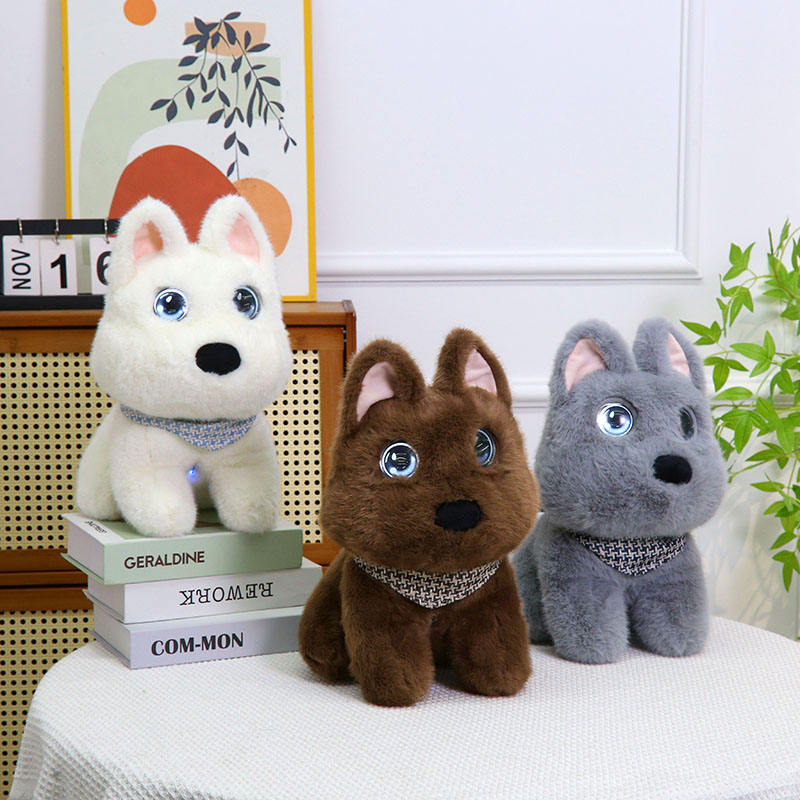 Breatoi! AI Smart Interactive Plush Dog Toy with Voice Interaction, Soft Stuffed Puppy Companion, Talking & Sound Responsive Plush Animal for Kids | Gift for Boys & Girls 3+ Years - Brown