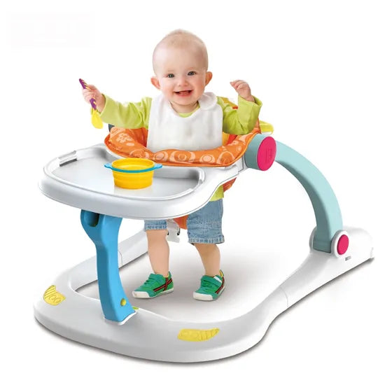 4-in-1 Baby Activity Walker – Sit, Walk & Play Musical Walker with Interactive Toy Panel for Infants
