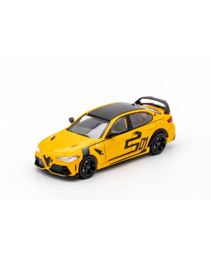 DCT 1:64 Alfa Romeo Giulia GTAm Yellow Diecast Model Car | LL-011-46 Premium Collectible