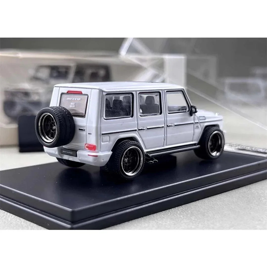 LMF 1/64 Scale Mercedes-Benz G63 White Diecast Car Model Toy Collection Gift - Jaiman Toys