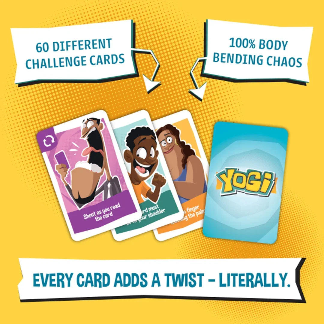 Yogi Party Card Game – Fun Physical Challenge Game for Family & Friends
