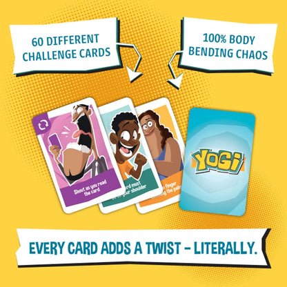 Yogi Party Card Game – Fun Physical Challenge Game for Family & Friends