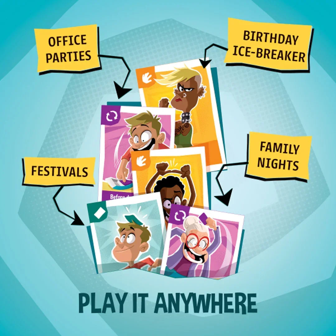 Yogi Party Card Game – Fun Physical Challenge Game for Family & Friends