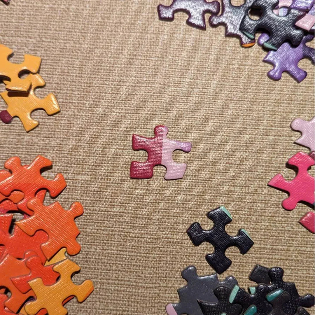 Jigsaw Nation 500 Piece Rectangle Puzzle – Eight Seasons | Colorful Abstract Art Puzzle for Teens & Adults