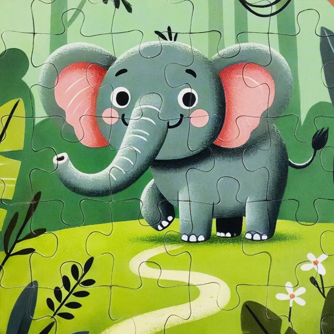 Jigsaw Nation Forest Friends 4-in-1 Puzzle Set | 35 Piece Animal Puzzles for Kids (Ages 3–5)