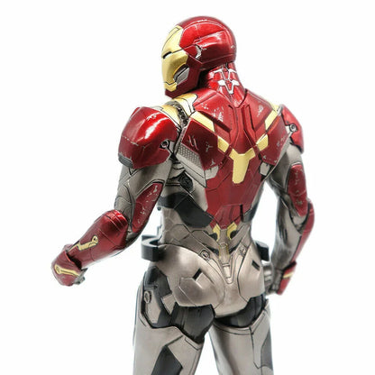 Iron Man Mark XLVII One:6 Scale Collectible Action Figure 12 Inch – Marvel Superhero Figure with Tony Stark Head Sculpt and Display Stand