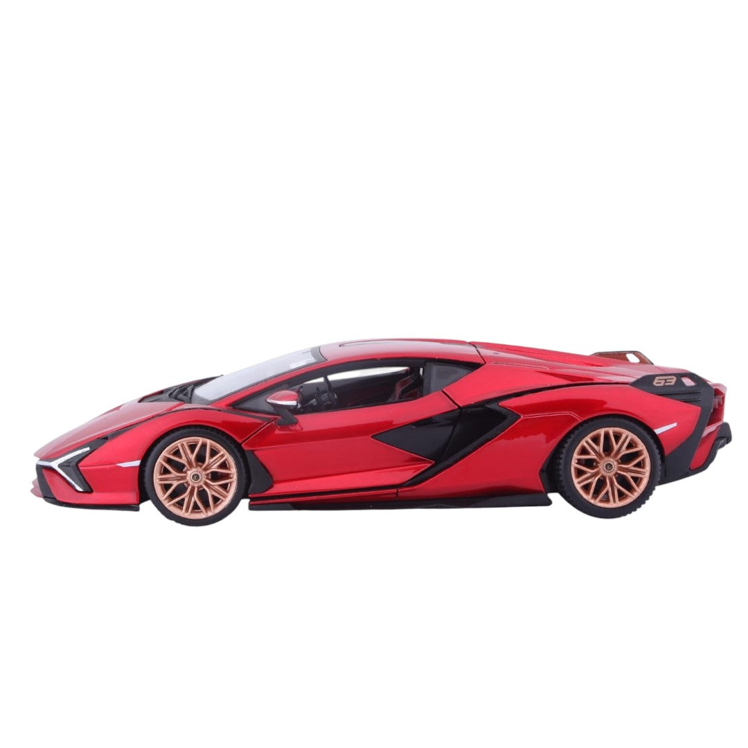 Bburago 1:24 Lamborghini Sián FKP 37 Red Diecast Model Car – Premium Supercar Collectible