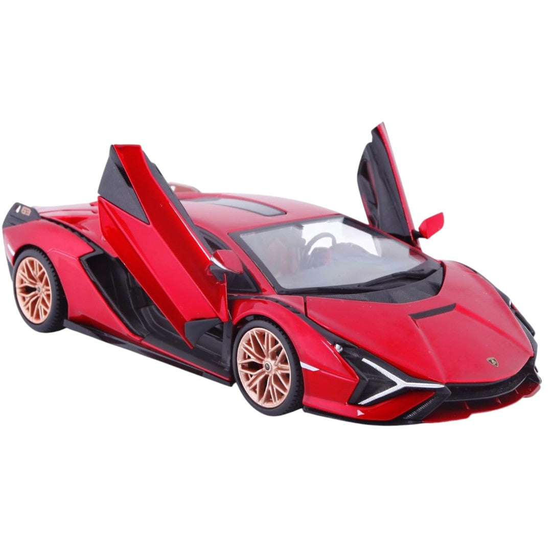 Bburago 1:24 Lamborghini Sián FKP 37 Red Diecast Model Car – Premium Supercar Collectible