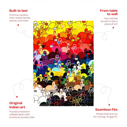 Jigsaw Nation 500 Piece Rectangle Puzzle – All of the Quacks by Murtaza M. Bookwala