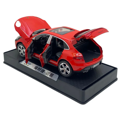 Joy Junction 1:32 Porsche Macan Diecast Car Model – Opening Doors, Metal Body Luxury SUV Toy for Kids & Collectors