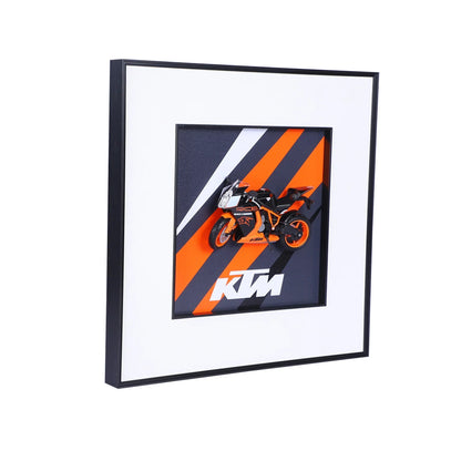 3D KTM Racing Bike Decorative Wall Frames – 40x40 cm | Perfect for Racing Enthusiasts | Eye-Catching Room Decor | Ideal Gift for Bike Lovers & Collectors - Jaiman Toys