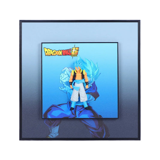 3D Blue Gogeta Dragon Ball Z Decorative Wall Frame – 40x40 cm | Dynamic Super Saiyan Wall Art for Anime Lovers & Collectors - Jaiman Toys