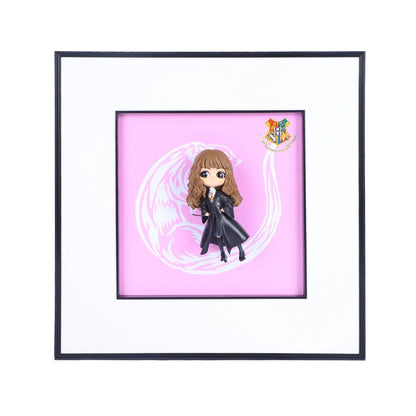 3D Hermione Granger Harry Potter Decorative Wall Frame – 40x40 cm | Magical Wall Art for Potterheads & Collectors | Premium Decor & Enchanting Gift for Wizarding World Fans - Jaiman Toys