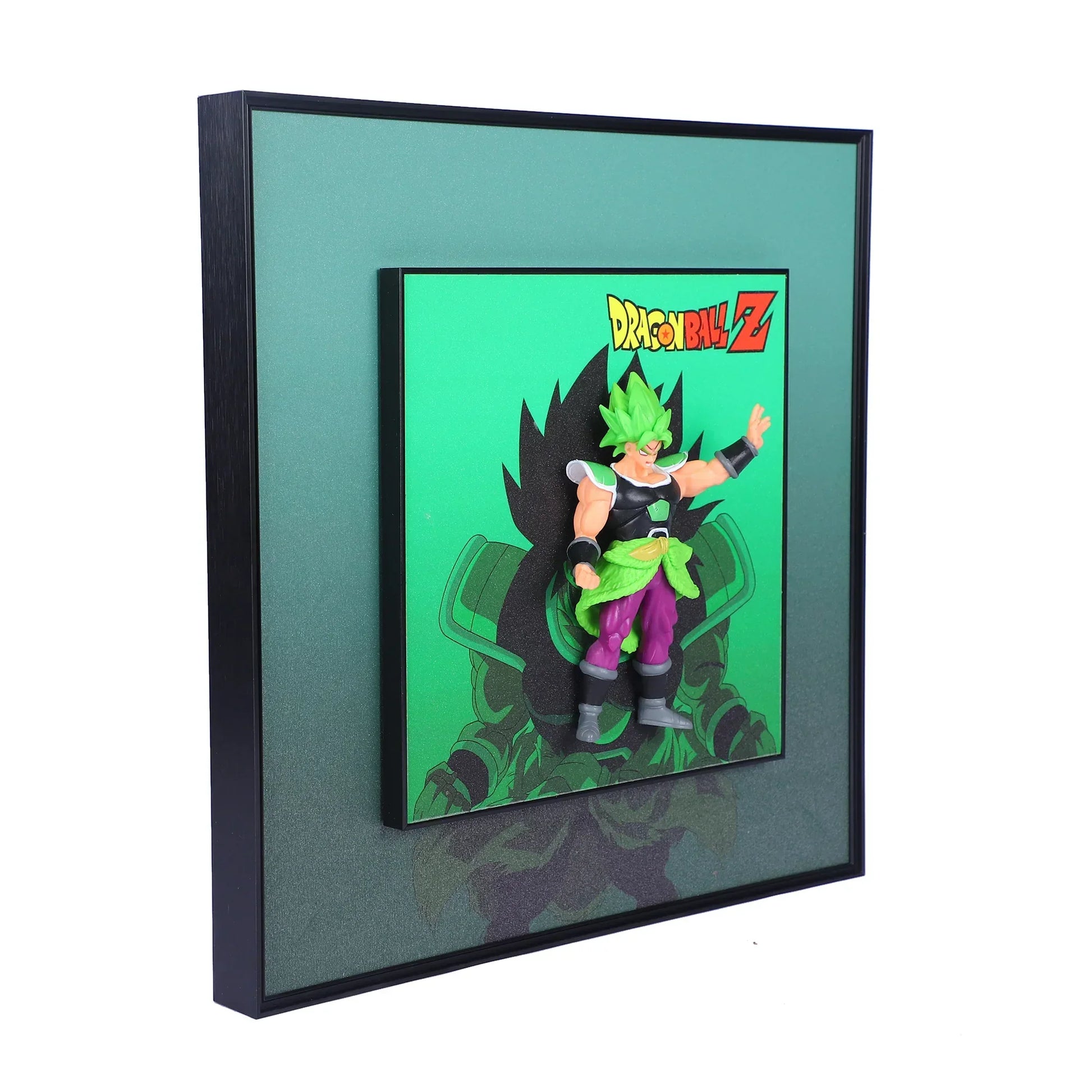 3D Broly From Dragon Ball Decorative Wall Frames – 40x40 cm | Dynamic Superhero Wall Art for Collectors - Jaiman Toys