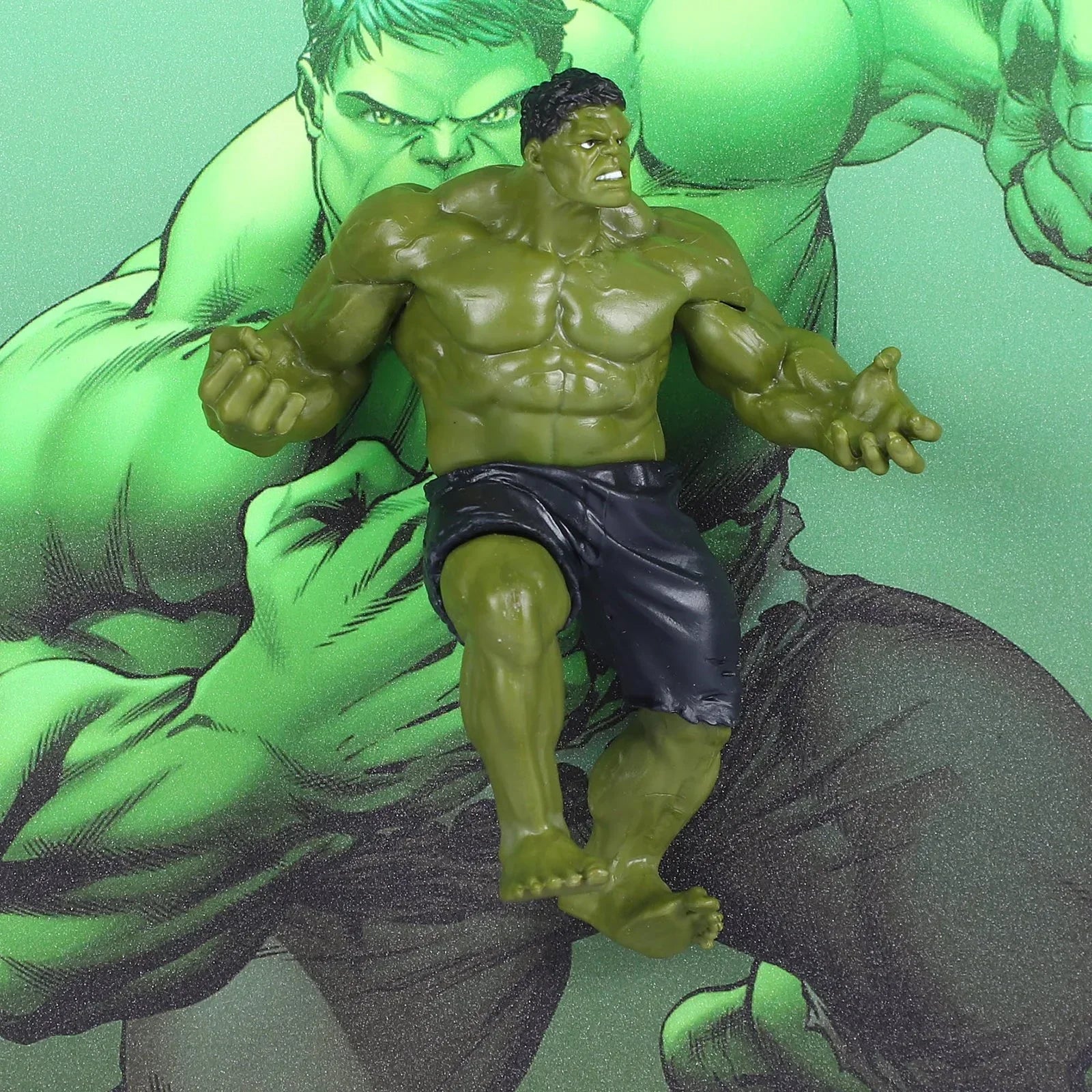 3D Hulk Action Figure Decorative Wall Frames – 40x40 cm | Dynamic Superhero Wall Art for Marvel Fans & Collectors | Premium Decor & Powerful Gift for Avengers Lovers - Jaiman Toys