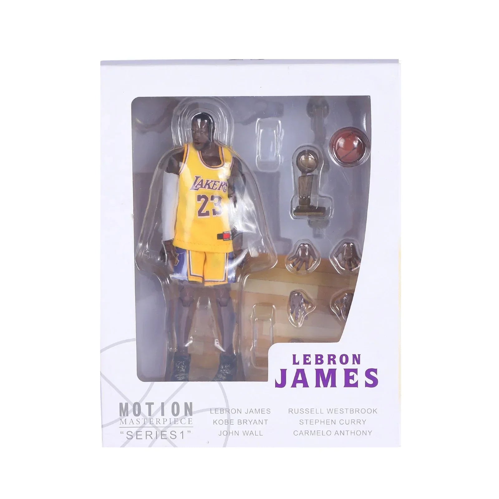 LeBron James Action Figure with Championship Accessories - Jaiman Toys