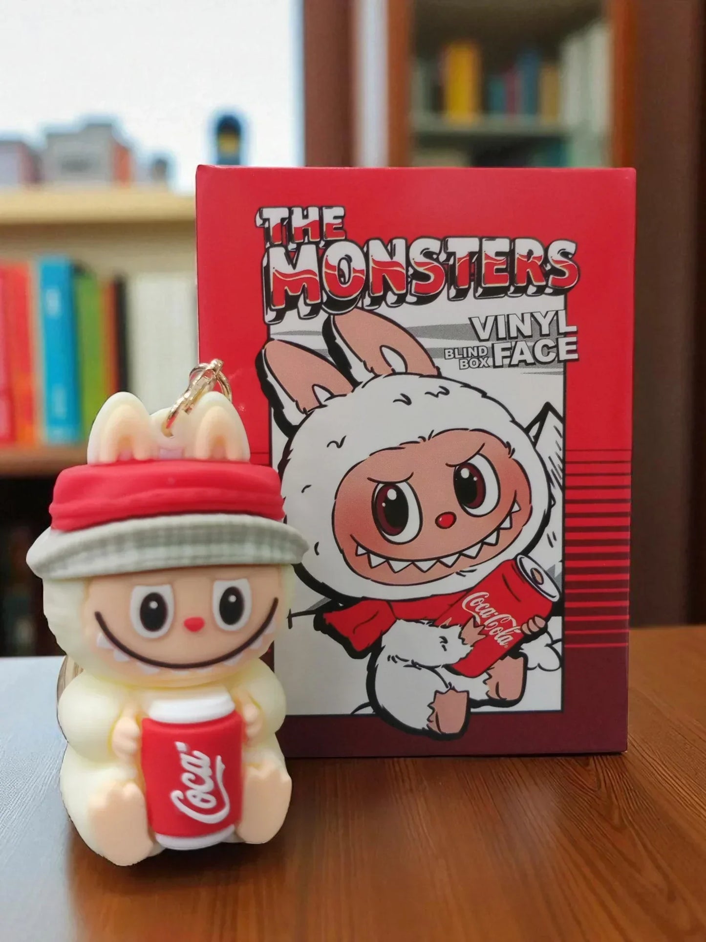 Labubu x Coca-Cola "The Monsters" Surprise Blind Box Keychain – Vinyl Face Mini Anime Figure 1 Random Piece) - Jaiman Toys