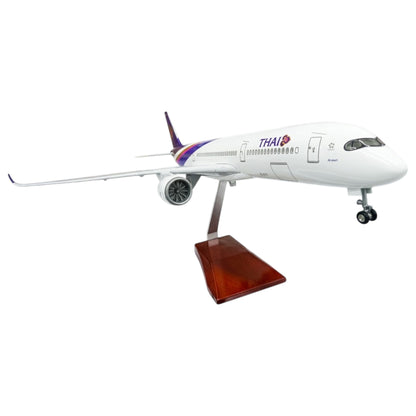 Thai Airways A350 1:142 Scale Diecast Aeroplane Display Model with LED Light | Premium Aircraft Replica with Display Stand