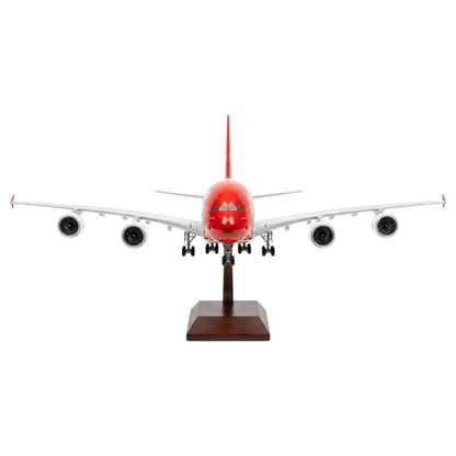 380 Coca Cola 1:160 Scale Diecast Aeroplane Display Model with LED Light | Premium Aircraft Replica with Display Stand