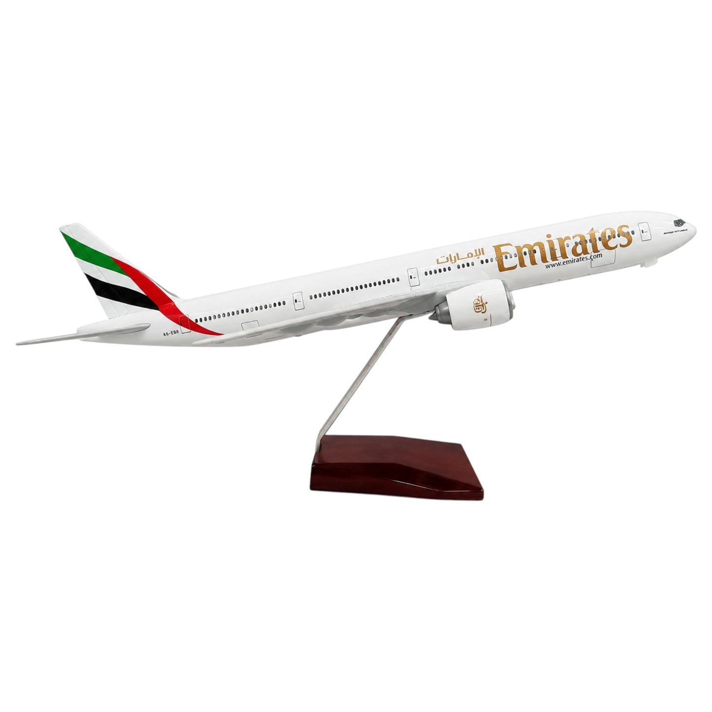 777 UAE Amirates 1:157 Scale Diecast Aeroplane Display Model with LED Light | Premium Aircraft Replica with Display Stand
