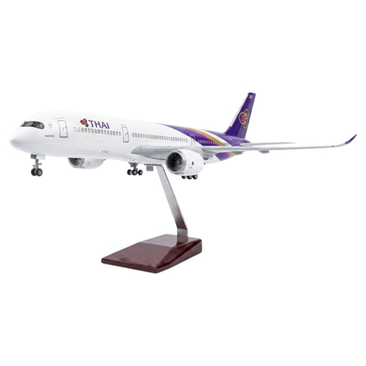 Thai Airways A350 1:142 Scale Diecast Aeroplane Display Model with LED Light | Premium Aircraft Replica with Display Stand