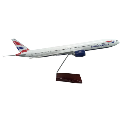 British Airways 777 1:157 Scale Diecast Aeroplane Display Model with LED Light | Premium Aircraft Replica with Display Stand