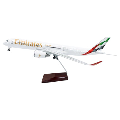 A350 UAE Emirates New 1:142 Scale Diecast Aeroplane Display Model with LED Light | Premium Aircraft Replica with Display Stand