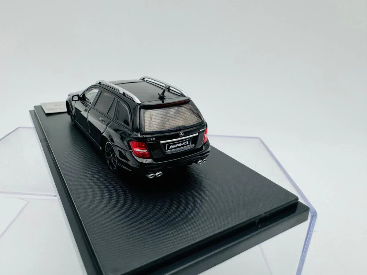 Flame 1:64 Mercedes-Benz C63 AMG Edition 507 Wagon Black Diecast Model Car