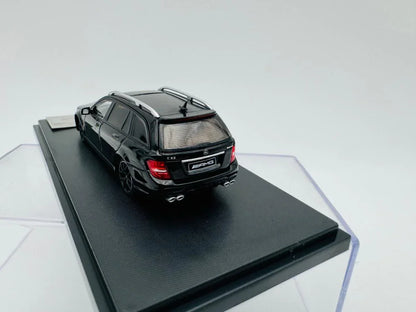 Flame 1:64 Mercedes-Benz C63 AMG Edition 507 Wagon Black Diecast Model Car