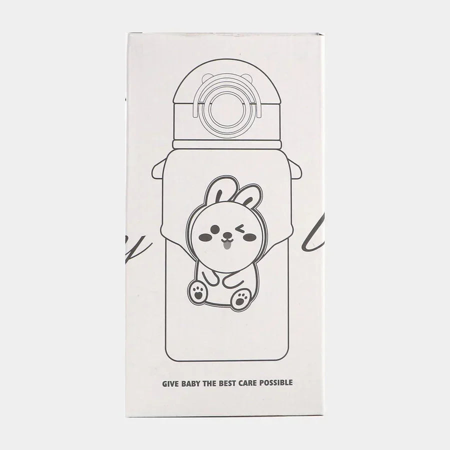 Happy Baby Bear Stainless Steel Water Bottle For Kids 600 ML (Cream) - Jaiman Toys