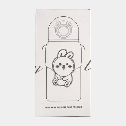 Happy Baby Bear Stainless Steel Water Bottle For Kids 600 ML (Cream) - Jaiman Toys