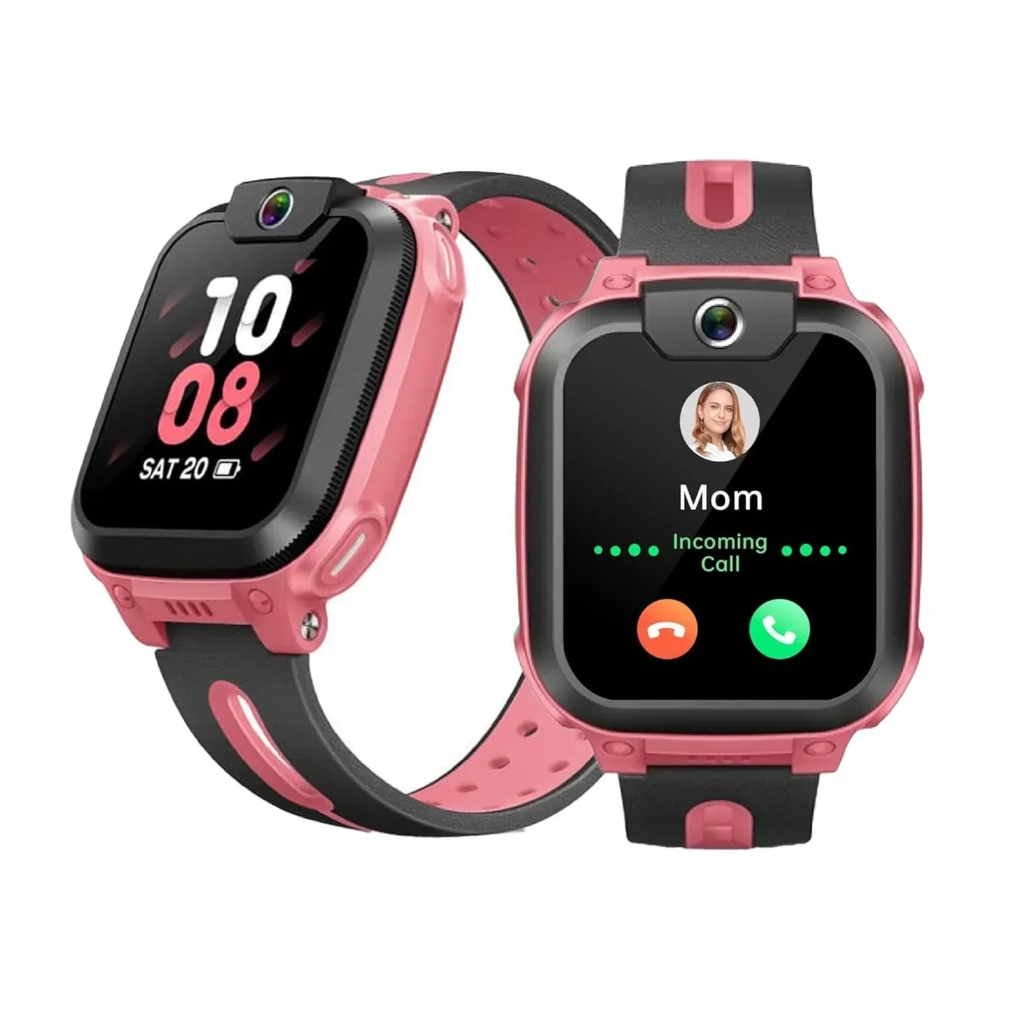 IMOO Kids Phone Watch Z1 – Kids Smart Watch with GPS Tracker, 4G Video & Voice Calls, Advanced Parental Controls, Durable Quality with IPX8 Water Resistance, SOS, for Kids (Grapefruit Red) - Jaiman Toys