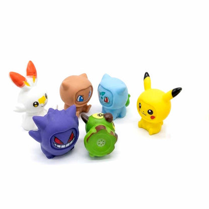 Pokémon Mini Figures & Poké Ball Gift Set | 7-Piece Collectible Character Toy Pack