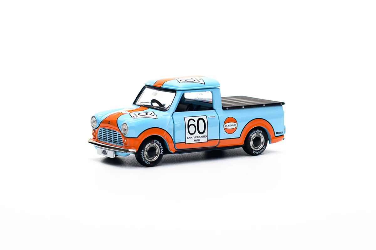 Tiny City Morris Mini Pick Up #60 Diecast Model Car 1:50 Scale | Classic Racing Edition Mini Pickup Collectible