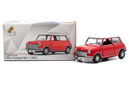 Tiny City Mini Cooper Mk 1 199C 1:50 Scale Die-Cast Model Car | Classic Vintage Mini Collectible
