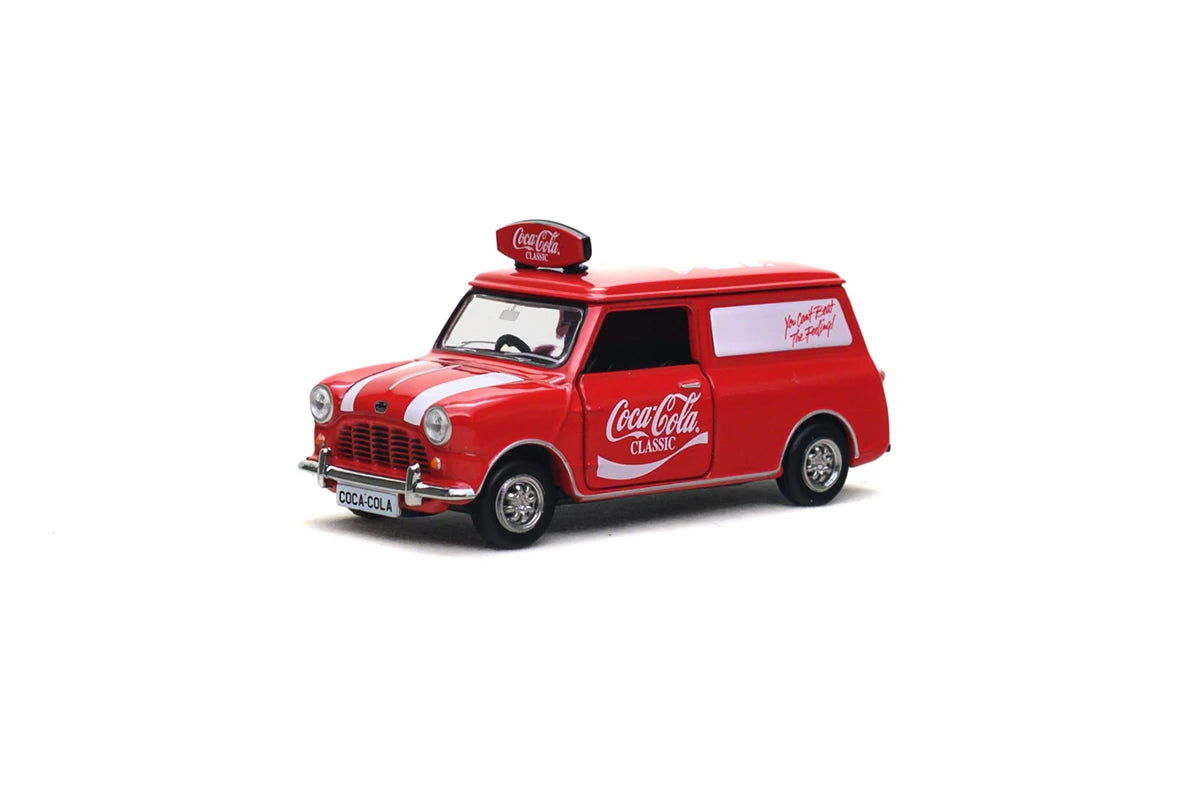 Tiny City Coca-Cola Classic Mini Van Diecast Model Vehicle – Retro Delivery Edition Collector Car