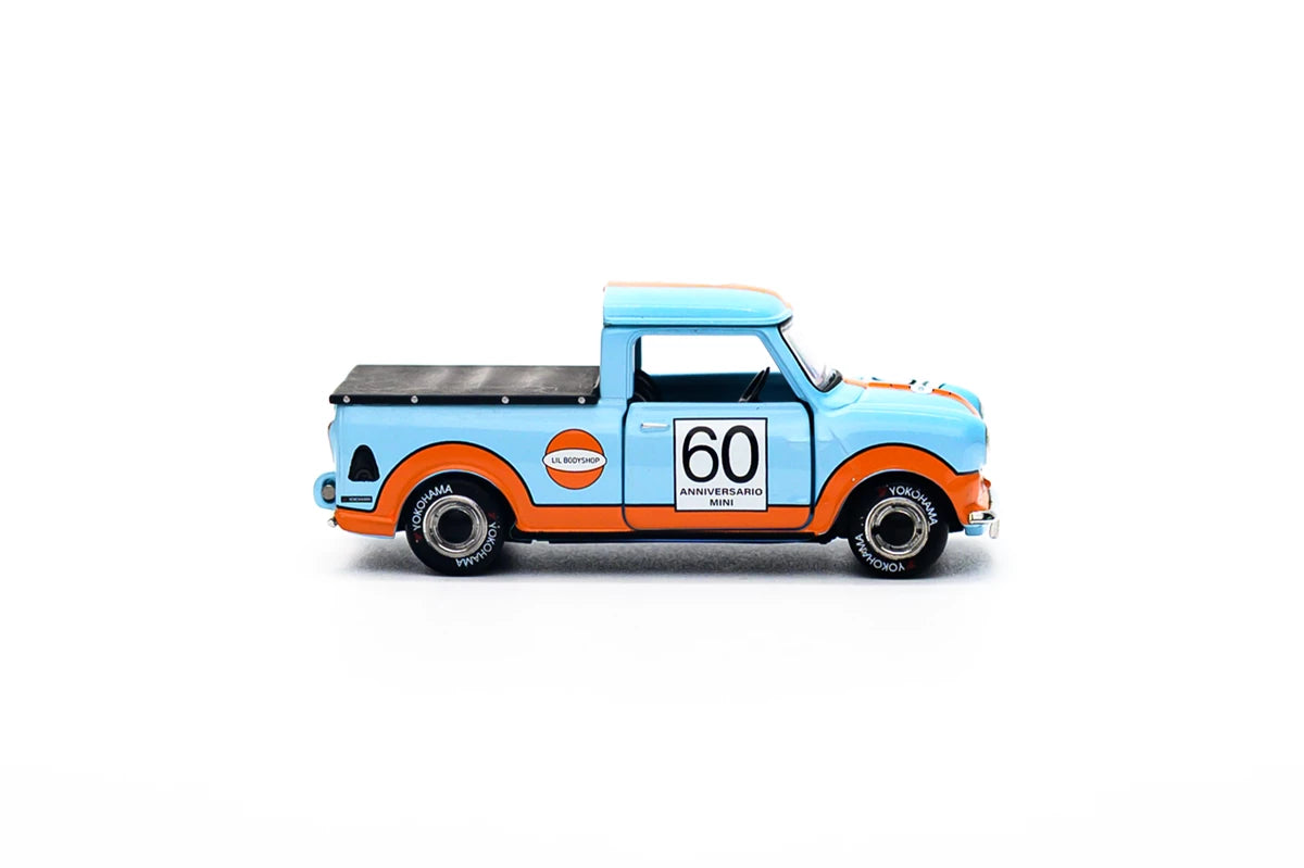Tiny City Morris Mini Pick Up #60 Diecast Model Car 1:50 Scale | Classic Racing Edition Mini Pickup Collectible