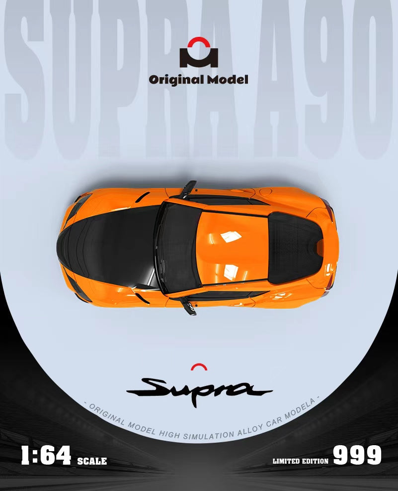 Original Model 1:64 Toyota GR Supra Orange F&F Edition Diecast Model Car | Premium Collectible with Figurine