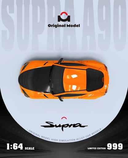 Original Model 1:64 Toyota GR Supra Orange F&F Edition Diecast Model Car | Premium Collectible with Figurine