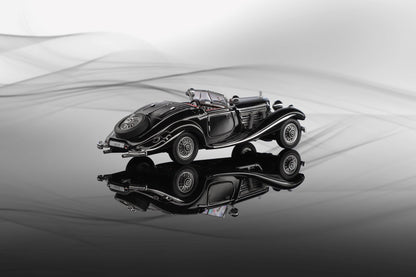 Liberty64 1:64 Mercedes-Benz 500K (W29) Die-Cast Model Car | Classic Luxury Roadster Collectible with 4 Variants