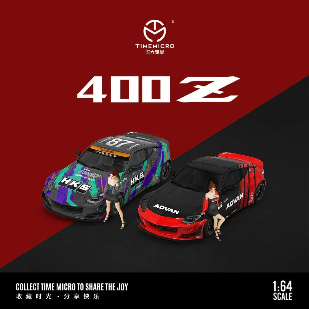TimeMicro 1:64 Nissan 400Z ADVAN Edition – Premium Diecast Model Car