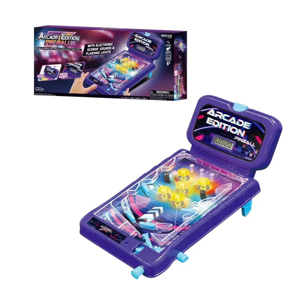 Innov8 Electronic Pin Ball Game, LED Scoreboard, Sound Effects, Tabletop Family Game - Jaiman Toys