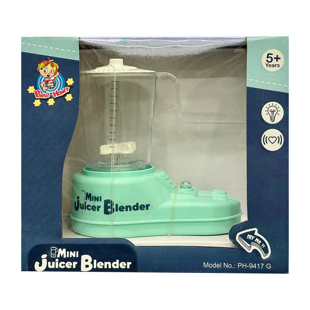 Pablo Honey Mini Juice Blender Household Play Set (Blue) - Jaiman Toys