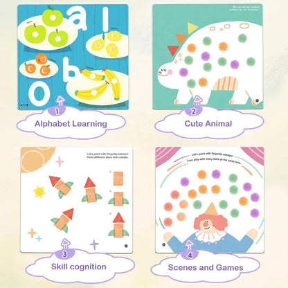 Jar Melo Finger Painting Stamp Fun Book - Jaiman Toys